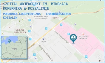 PORADNIA LOGOPEDYCZNA - CHAŁUBIŃSKIEGO - SZPITAL WOJEWÓDZKI IM. MIKOŁAJA KOPERNIKA W KOSZALINIE - CHAŁUBIŃSKIEGO 7,  KOSZALIN