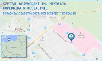 PORADNIA DIABETOLOGII DZIECIĘCEJ - SZPITAL WOJEWÓDZKI IM. MIKOŁAJA KOPERNIKA W KOSZALINIE - CHAŁUBIŃSKIEGO 7,  KOSZALIN