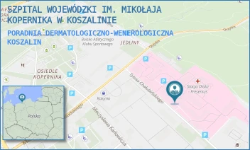 PORADNIA DERMATOLOGICZNO-WENEROLOGICZNA - SZPITAL WOJEWÓDZKI IM. MIKOŁAJA KOPERNIKA W KOSZALINIE - CHAŁUBIŃSKIEGO 7,  KOSZALIN
