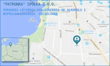 PORADNIA LECZENIA UZALEŻNIENIA OD ALKOHOLU I WSPÓŁUZALEŻNIENIA - "PATRONKA" SPÓŁKA Z O.O. - KLASZTORNA 11,  SZCZECINEK