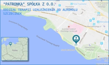 ODDZIAŁ TERAPII UZALEŻNIENIA OD ALKOHOLU - "PATRONKA" SPÓŁKA Z O.O. - LELEWELA 15,  SZCZECINEK