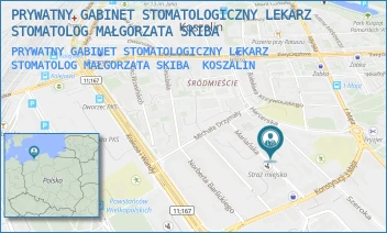 PRYWATNY GABINET STOMATOLOGICZNY LEKARZ STOMATOLOG MAŁGORZATA SKIBA - PRYWATNY GABINET STOMATOLOGICZNY LEKARZ STOMATOLOG MAŁGORZATA SKIBA - MARIAŃSKA 10/LU,  KOSZALIN