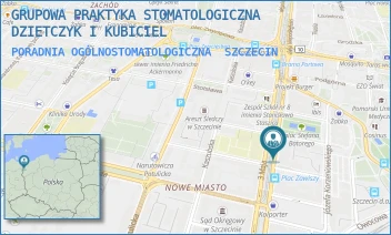 PORADNIA OGÓLNOSTOMATOLOGICZNA - GRUPOWA PRAKTYKA STOMATOLOGICZNA DZIETCZYK I KUBICIEL - 3-GO MAJA 25-27,  SZCZECIN