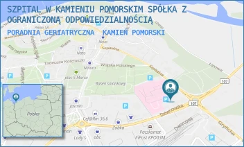 PORADNIA GERIATRYCZNA - SZPITAL W KAMIENIU POMORSKIM SPÓŁKA Z OGRANICZONĄ ODPOWIEDZIALNOŚCIĄ - SZPITALNA 10,  KAMIEŃ POMORSKI