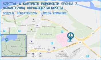 ODDZIAŁ PEDIATRYCZNY - SZPITAL W KAMIENIU POMORSKIM SPÓŁKA Z OGRANICZONĄ ODPOWIEDZIALNOŚCIĄ - SZPITALNA 10,  KAMIEŃ POMORSKI