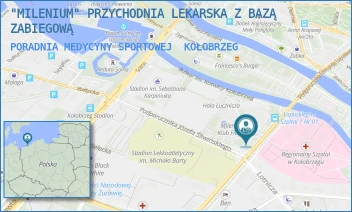 PORADNIA MEDYCYNY SPORTOWEJ - "MILENIUM" PRZYCHODNIA LEKARSKA Z BAZĄ ZABIEGOWĄ - ŁOPUSKIEGO 38,  KOŁOBRZEG