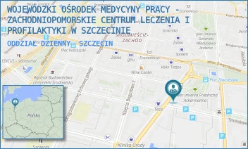 ODDZIAŁ DZIENNY - WOJEWÓDZKI OŚRODEK MEDYCYNY PRACY - ZACHODNIOPOMORSKIE CENTRUM LECZENIA I PROFILAKTYKI W SZCZECINIE - KOPERNIKA 18,  SZCZECIN