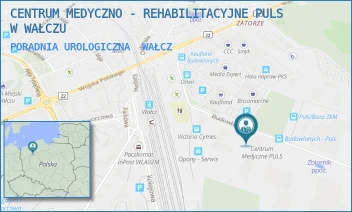 PORADNIA UROLOGICZNA - CENTRUM MEDYCZNO - REHABILITACYJNE PULS W WAŁCZU - BUDOWLANYCH 10,  WAŁCZ