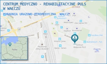 PORADNIA URAZOWO-OTROPEDYCZNA - CENTRUM MEDYCZNO - REHABILITACYJNE PULS W WAŁCZU - BUDOWLANYCH 10,  WAŁCZ
