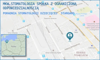 PORADNIA STOMATOLOGII DZIECIĘCEJ - MKW STOMATOLOGIA SPÓŁKA Z OGRANICZONĄ ODPOWIEDZIALNOŚCIĄ - SŁOWACKIEGO 8A/1,  STARGARD