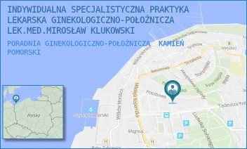 PORADNIA GINEKOLOGICZNO-POŁOŻNICZA - INDYWIDUALNA SPECJALISTYCZNA PRAKTYKA LEKARSKA GINEKOLOGICZNO-POŁOŻNICZA LEK.MED.MIROSŁAW KLUKOWSKI - POCZTOWA 3A,  KAMIEŃ POMORSKI
