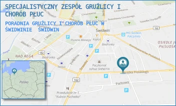 PORADNIA GRUŹLICY I CHORÓB PŁUC W ŚWIDWINIE - SPECJALISTYCZNY ZESPÓŁ GRUŹLICY I CHORÓB PŁUC - WOJSKA POLSKIEGO 22C,  ŚWIDWIN
