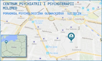 PORADNIA PSYCHOLOGICZNA GŁOWACKIEGO - CENTRUM PSYCHIATRII I PSYCHOTERAPII MILIMED - BARTOSZA GŁOWACKIEGO 17,  SZCZECIN