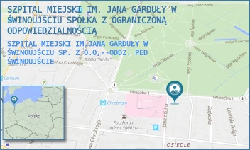 SZPITAL MIEJSKI IM.JANA GARDUŁY W ŚWINOUJŚCIU SP. Z O.O.--ODDZ. PED - SZPITAL MIEJSKI IM. JANA GARDUŁY W ŚWINOUJŚCIU SPÓŁKA Z OGRANICZONĄ ODPOWIEDZIALNOŚCIĄ - MIESZKA I 7,  ŚWINOUJŚCIE