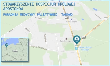 PORADNIA MEDYCYNY PALIATYWNEJ - STOWARZYSZENIE HOSPICJUM KRÓLOWEJ APOSTOŁÓW - SZCZECIŃSKA 12,  TANOWO