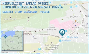 GABINET STOMATOLOGICZNY - NIEPUBLICZNY ZAKŁAD OPIEKI STOMATOLOGICZNEJ MAŁGORZATA KUŹNIA - SIEDLECKA 2A/305,  POLICE