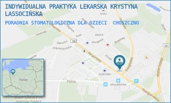 PORADNIA STOMATOLOGICZNA DLA DZIECI - INDYWIDUALNA PRAKTYKA LEKARSKA KRYSTYNA LASSOCIŃSKA - STARGARDZKA 16,  CHOSZCZNO