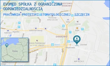 PRACOWNIA PROTETYKI STOMATOLOGICZNEJ - EVOMED SPÓŁKA Z OGRANICZONA ODPOWIEDZIALNOŚCIĄ - STANISŁAWA DUBOIS 27,  SZCZECIN