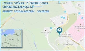GABINET GINEKOLOGICZNY - EVOMED SPÓŁKA Z OGRANICZONA ODPOWIEDZIALNOŚCIĄ - STRZAŁOWSKA 25,  SZCZECIN