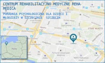 PORADNIA PSYCHOLOGICZNA DLA DZIECI I MŁODZIEŻY W SZCZECINIE - CENTRUM REHABILITACYJNO MEDYCZNE REHA MEDICA - KSIĘDZA KARDYNAŁA STEFANA WYSZYŃSKIEGO 32,  SZCZECIN