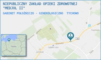 GABINET POŁOŻNICZO - GINEKOLOGICZNO - NIEPUBLICZNY ZAKŁAD OPIEKI ZDROWOTNEJ "MEDJOL II" - BOBOLICKA 1,  TYCHOWO