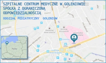 ODDZIAŁ PEDIATRYCZNY - SZPITALNE CENTRUM MEDYCZNE W GOLENIOWIE SPÓŁKA Z OGRANICZONĄ ODPOWIEDZIALNOŚCIĄ - NOWOGARDZKA 2,  GOLENIÓW
