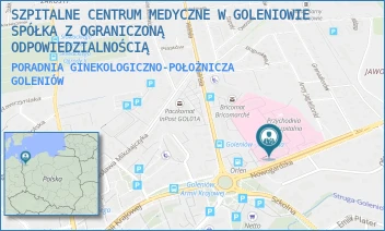 PORADNIA GINEKOLOGICZNO-POŁOŻNICZA - SZPITALNE CENTRUM MEDYCZNE W GOLENIOWIE SPÓŁKA Z OGRANICZONĄ ODPOWIEDZIALNOŚCIĄ - NOWOGARDZKA 2,  GOLENIÓW