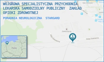 PORADNIA NEUROLOGICZNA - WOJSKOWA SPECJALISTYCZNA PRZYCHODNIA LEKARSKA SAMODZIELNY PUBLICZNY  ZAKŁAD OPIEKI ZDROWOTNEJ - AL. ŻOŁNIERZA 37,  STARGARD