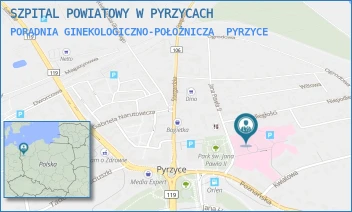 PORADNIA GINEKOLOGICZNO-POŁOŻNICZA - SZPITAL POWIATOWY W PYRZYCACH - JANA PAWŁA II 2,  PYRZYCE