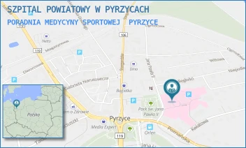 PORADNIA MEDYCYNY SPORTOWEJ - SZPITAL POWIATOWY W PYRZYCACH - JANA PAWŁA II 2,  PYRZYCE