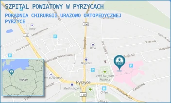 PORADNIA CHIRURGII URAZOWO ORTOPEDYCZNEJ - SZPITAL POWIATOWY W PYRZYCACH - JANA PAWŁA II 2,  PYRZYCE