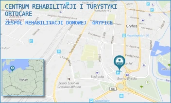 ZESPÓŁ REHABILITACJI DOMOWEJ - CENTRUM REHABILITACJI I TURYSTYKI ORTOCARE - NIEPODLEGŁOŚCI 82,  GRYFICE