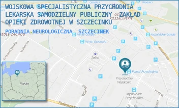 PORADNIA NEUROLOGICZNA - WOJSKOWA SPECJALISTYCZNA PRZYCHODNIA LEKARSKA SAMODZIELNY PUBLICZNY  ZAKŁAD OPIEKI ZDROWOTNEJ W SZCZECINKU - POLNA 24,  SZCZECINEK
