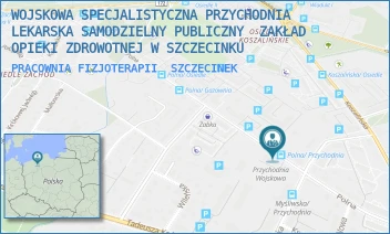 PRACOWNIA FIZJOTERAPII - WOJSKOWA SPECJALISTYCZNA PRZYCHODNIA LEKARSKA SAMODZIELNY PUBLICZNY  ZAKŁAD OPIEKI ZDROWOTNEJ W SZCZECINKU - POLNA 24,  SZCZECINEK