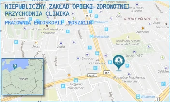 PRACOWNIA ENDOSKOPII - NIEPUBLICZNY ZAKŁAD OPIEKI ZDROWOTNEJ PRZYCHODNIA CLINIKA - OKULICKIEGO 24A,  KOSZALIN