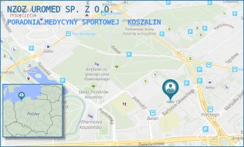 PORADNIA MEDYCYNY SPORTOWEJ - NZOZ UROMED SP. Z O.O. - GŁOWACKIEGO 7,  KOSZALIN