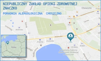 PORADNIA ALERGOLOGICZNA - NIEPUBLICZNY ZAKŁAD OPIEKI ZDROWOTNEJ ZNACZKO - NIEDZIAŁKOWSKIEGO 2B/4,  CHOSZCZNO