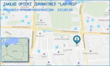 PORADNIA OTOLARYNGOLOGICZNA - ZAKŁAD OPIEKI ZDROWOTNEJ "LAR-MED" - KS. WARCISŁAWA 25D,  SZCZECIN