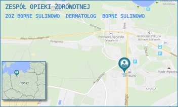 ZOZ BORNE SULINOWO  DERMATOLOG - ZESPÓŁ OPIEKI ZDROWOTNEJ - ORŁA BIAŁEGO 5,  BORNE SULINOWO