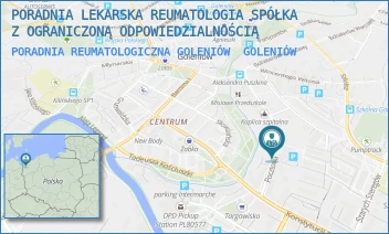 PORADNIA REUMATOLOGICZNA GOLENIÓW - PORADNIA LEKARSKA REUMATOLOGIA SPÓŁKA Z OGRANICZONĄ ODPOWIEDZIALNOŚCIĄ - POCZTOWA 43,  GOLENIÓW