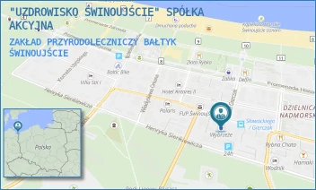 ZAKŁAD PRZYRODOLECZNICZY BAŁTYK - "UZDROWISKO ŚWINOUJŚCIE" SPÓŁKA AKCYJNA - SŁOWACKIEGO 23,  ŚWINOUJŚCIE