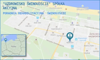 PORADNIA REHABILITACYJNA - "UZDROWISKO ŚWINOUJŚCIE" SPÓŁKA AKCYJNA - SŁOWACKIEGO 23,  ŚWINOUJŚCIE