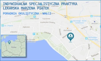PORADNIA OKULISTYCZNA - INDYWIDUALNA SPECJALISTYCZNA PRAKTYKA LEKARSKA MARZENA PIĄTEK - WILEŃSKA 10,  WAŁCZ
