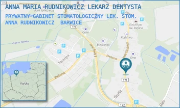 PRYWATNY GABINET STOMATOLOGICZNY LEK. STOM. ANNA RUDNIKOWICZ - ANNA MARIA RUDNIKOWICZ LEKARZ DENTYSTA - BOLESŁAWA CHROBREGO 39,  BARWICE