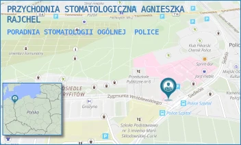 PORADNIA STOMATOLOGII OGÓLNEJ - PRZYCHODNIA STOMATOLOGICZNA AGNIESZKA RAJCHEL - SIEDLECKA 2A,  POLICE