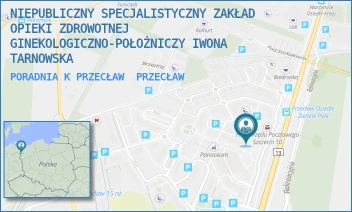 PORADNIA K PRZECŁAW - NIEPUBLICZNY SPECJALISTYCZNY ZAKŁAD OPIEKI ZDROWOTNEJ GINEKOLOGICZNO-POŁOŻNICZY IWONA TARNOWSKA - PRZECŁAW 58,  PRZECŁAW