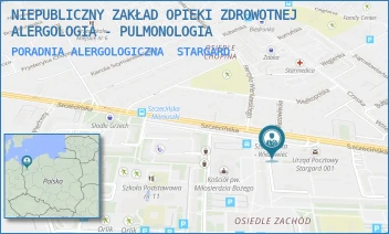 PORADNIA ALERGOLOGICZNA - NIEPUBLICZNY ZAKŁAD OPIEKI ZDROWOTNEJ ALERGOLOGIA - PULMONOLOGIA - OSIEDLE ZACHÓD A/17,  STARGARD