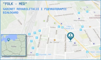 GABINET REHABILITACJI I FIZYKOTERAPII - "FOLK - MED" - 1 MAJA 23,  BIAŁOGARD