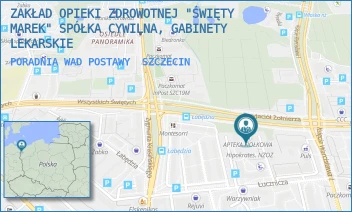 PORADNIA WAD POSTAWY - ZAKŁAD OPIEKI ZDROWOTNEJ "ŚWIĘTY MAREK" SPÓŁKA CYWILNA, GABINETY LEKARSKIE - ŁUCZNICZA 64,  SZCZECIN