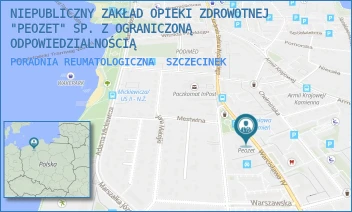 PORADNIA REUMATOLOGICZNA - NIEPUBLICZNY ZAKŁAD OPIEKI ZDROWOTNEJ "PEOZET" SP. Z OGRANICZONĄ ODPOWIEDZIALNOŚCIĄ - WARCISŁAWA IV 3,  SZCZECINEK